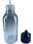 100 Adet - 150ML Gorilla Likit Şişesi Boş Şeffaf Iğne Uclu Damlalık Şişe - Siyah Kapaklı 2