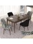 Concept Nef Serisi 70X114 Açılabilir Mdf Barok Ahşap Desen Mutfak Masa Takımı 4 Sandalye 1