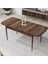 Concept Nef Serisi 70X114 Açılabilir Mdf Barok Ahşap Desen Mutfak Masa Takımı 4 Sandalye 3