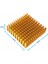 Aluminyum Soğutucu 4x4cm Altın Renk 40x40mm 143 Kanat Pasif Radyatör Peltier 5