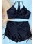 Yanlardan Ayarlı Büzgülü Deniz Şortlu Tankini Bikini Takım 3