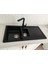 - Granit Eviye - Siyah Renk - 100X50 cm - 1.5 Gözlü Damlalıklı Mutfak Eviyesi 5