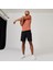 DOMYOS Erkek Siyah Regular Spor Şortu 500 - Fitness Hafif Antrenman 5