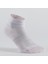 Artengo Tenis Çorabı - Orta Boy Konç - Unisex - 3 Çift - Beyaz / Mor Şeritli - Rs500 3