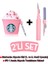 Airpods 1. ve 2. Nesil Uyumlu Starbucks Kılıf ve Pembe 3'ü 1 Arada Airpods Temizleme Kalemi Seti 1