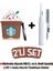 Airpods 1. ve 2.nesil Uyumlu Starbucks Kılıf ve Beyaz 3'ü 1 Arada Airpods Temizleme Kalemi Seti 1