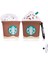 Airpods 1. ve 2.nesil Uyumlu Starbucks Kılıf ve Beyaz 3'ü 1 Arada Airpods Temizleme Kalemi Seti 2