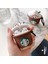 Airpods 1. ve 2.nesil Uyumlu Starbucks Kılıf ve Beyaz 3'ü 1 Arada Airpods Temizleme Kalemi Seti 3