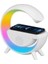 Kablosuz Şarj Özellikli Saat Bluetooth Hoparlör Rgb Gece Masa Lambası Çok Fonksiyonlu Atmosfer Lamba Saat 1