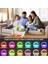 Kablosuz Şarj Özellikli Saat Bluetooth Hoparlör Rgb Gece Masa Lambası Çok Fonksiyonlu Atmosfer Lamba Saat 2