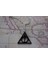 Harry Potter Ölüm Yadıgarları Üçgen Ortası Dönen Siyah Çelik Kolye 1