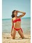Kırmızı Straplez Dar Kalıp Bikini Üstü 4