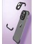 Apple iPhone 14 Plus ile Uyumlu Kılıf 2 Parçalı Alt Üst Kamera Lens Korumalı Sert Silikon Kapak - Siyah 1