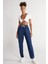 Regular Fit Normal Kesim %100 Pamuk Yüksek Bel Jean Jogger Pantolon 2