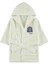 Erkek Çocuk Kapüşonlu Bornoz 4-8 Yaş Ekru 1