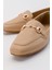 Tokalı Kadın Loafer Ayakkabı NUDE CİLT 3
