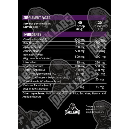 Dark Labs Crack Dmaa Preworkout Extremely Intense Booster Fiyatı