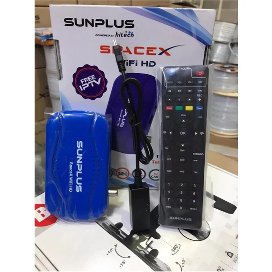 Sunplus Sun Plus Spacex Dahili Wifi 1 Yıl Boyunca Belgesel Bedava Sinema Paketili Uydu Alıcısı Sun Plus