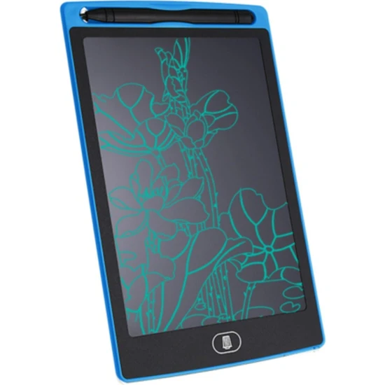 Slyfox Writing Tablet LCD 8.5 Inç Dijital Kalemli Çizim Yazı Tahtası Mavi Yazı Tahtası