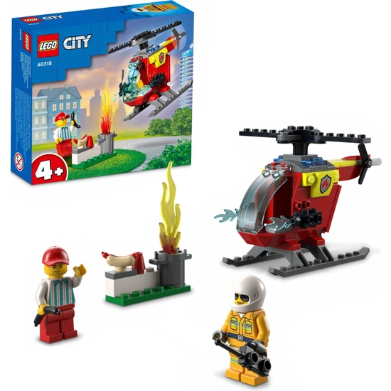 LEGO® City İtfaiye Helikopteri 60318 Yapım Seti (53 Parça)