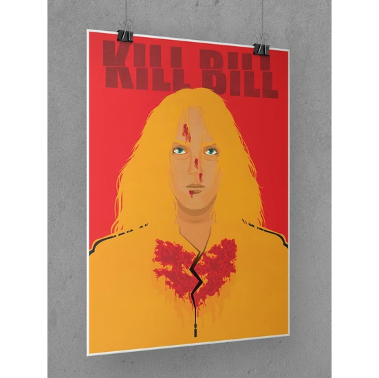 Saturndesign Kill Bill Poster 45 x 60 cm Afiş - Kalın Poster Kağıdı Dijital Baskı