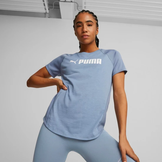 Puma Fit Logo Tee Kadın Tişört 52218118