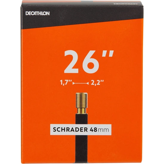 Decathlon Btwin Iç Lastik - 26 X 1,7/2,2 - 48Mm - Schrader Valf Uyumlu