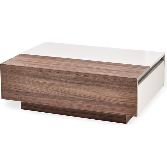 Enza Home Cordell Çekmeceli Orta Sehpa Ceviz Fiyatı