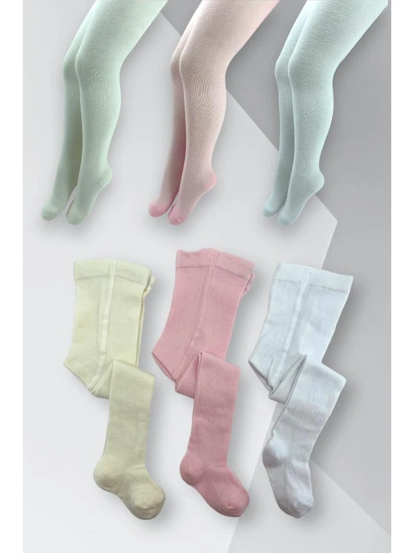 Belyy Socks 3'lü Paket Bebek Külotlu Çorap