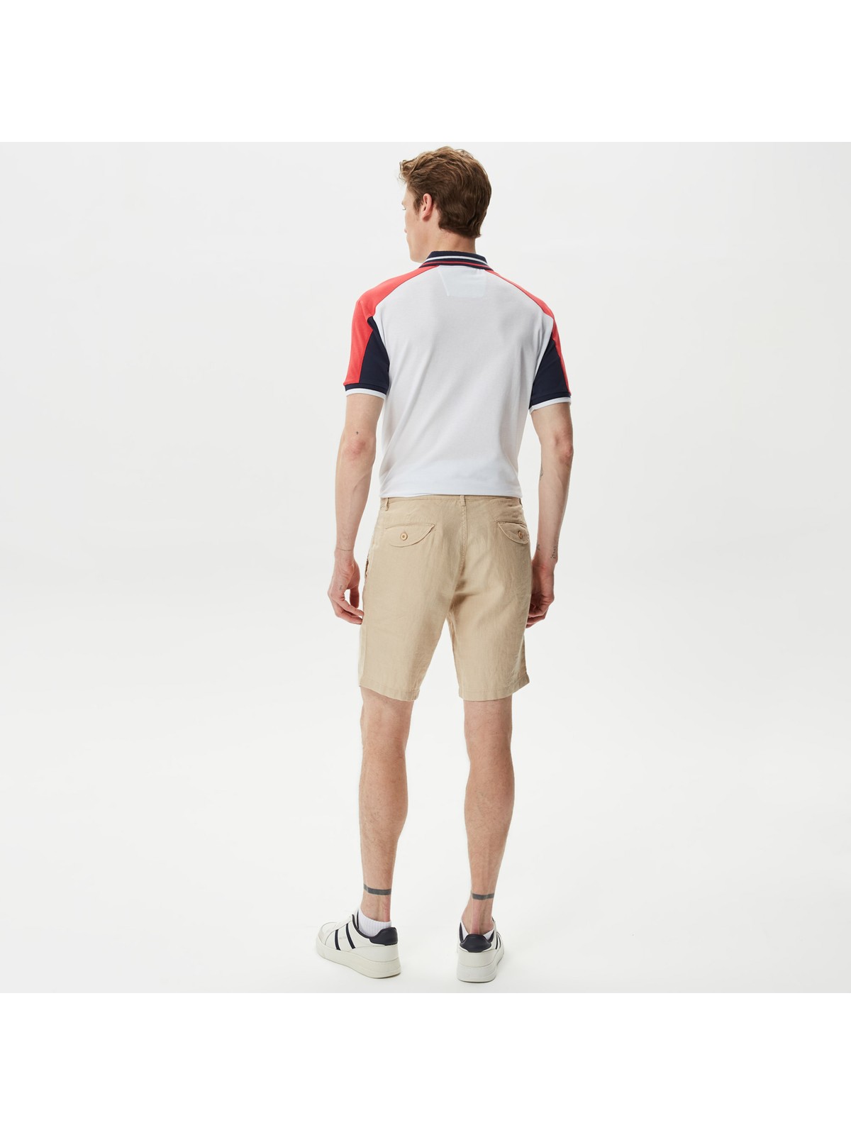 Nautica Erkek Krem Keten Bermuda B35214T.12X - Görsel 2