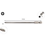 Ceta Form Ph1 x 127 mm Ekstra Uzun Yıldız Bits Uç CB/1271 (1 Adet)