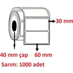 Özsaraç Etiket 60X30 Kuşe Etiket ( 1000 Li )