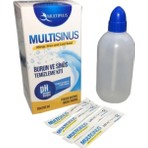 Multiplus Multısınus Burun Temizleme Kiti - Yanma ve Tahriş Etmeyen, %99,9 Saflıkta, 240 ml Şişe + 20 Poşet