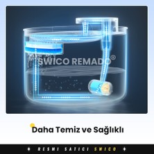 Swico Remado 3l Filtre Fonksiyonlu Otomatik Pet Su Sebili - Gri (Yurt Dışından)