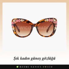 Swico Remado Swico Kadın Vintage Tarzı Güneş Gözlüğü - Kahverengi   (Yurt Dışından)