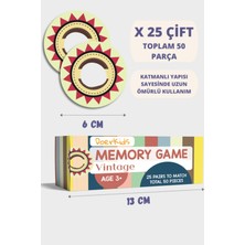 Vintage Memory Game - Eşleştirme Beceri Hafıza Oyunu - 4 Farklı Kullanım