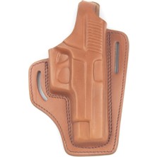 Sig Sauer P226 Deri Tabanca Kılıfı Kahverengi Baskılı Kapalı