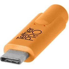 Tether Tools Tetherpro Usb-C To 3.0 Male B Bağlantı Kablosu 15' (4.6m) Dslr Kamera, Turuncu