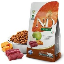 N&D Pumpkin Geyik Etli Bal Kabaklı ve Elmalı Tahılsız Yetişkin Kedi Maması 1,5kg