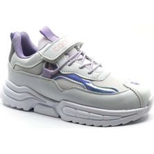 Cool Zoom Beyaz-Platin Kız Çocuk Günlük Spor Ayakkabı