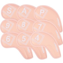 Maelove Pu Golf Demir Kapakları Set 9 Adet Golf Kulübü Kafa Kapakları Irons, Golf (Yurt Dışından)