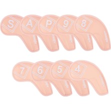 Maelove Pu Golf Demir Kapakları Set 9 Adet Golf Kulübü Kafa Kapakları Irons, Golf (Yurt Dışından)