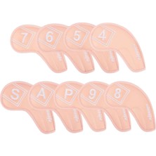 Maelove Pu Golf Demir Kapakları Set 9 Adet Golf Kulübü Kafa Kapakları Irons, Golf (Yurt Dışından)