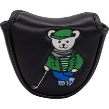 Maelove Golf Mallet Putter Kafa Kapağı Çoğu Putter Şık Pu Golf Kulübü Headcover Siyah (Yurt Dışından)