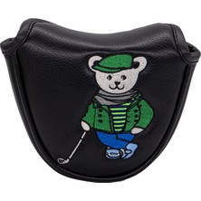 Maelove Golf Mallet Putter Kafa Kapağı Çoğu Putter Şık Pu Golf Kulübü Headcover Siyah (Yurt Dışından)