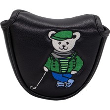 Maelove Golf Mallet Putter Kafa Kapağı Çoğu Putter Şık Pu Golf Kulübü Headcover Siyah (Yurt Dışından)