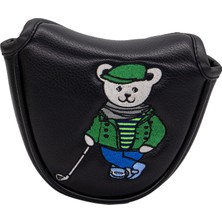 Maelove Golf Mallet Putter Kafa Kapağı Çoğu Putter Şık Pu Golf Kulübü Headcover Siyah (Yurt Dışından)