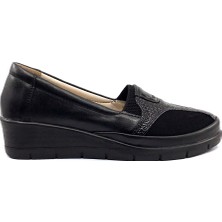 Ayakkabımood Y 59 Özel Topuk Jeli Siyah Günlük Bayan Ayakkabı