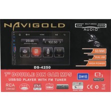 Navigold Garaj Dünyası Navigold Double Teyp DS-4250 7 Inch Bt/usb/fm/aux Geri Görüş Kamerası