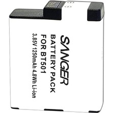 Sanger AHDBT-501 Gopro Hero 5-6-7 Bataryası, Siyah